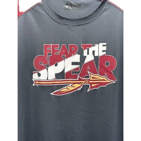 4/$20 Russell Florida State Seminoles Mens Shirt XL Fear The Spear Dri Fit - Picture 3 of 6